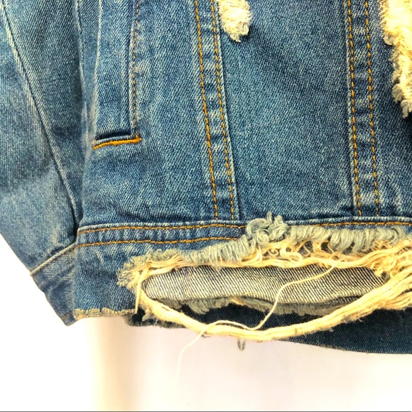 Signature8 Ripped/Distressed Denim Jacket - Picture 9 of 12